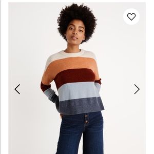 Madewell Pullover Sweater in colorful stripe